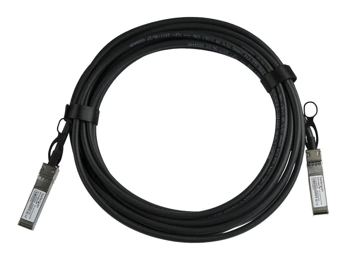 StarTech 6m Cisco SFP-H10GB-CU1-5M konform - SFP+ Direktverbindungskabel - 10Gb Twinax Kabel - Passives SFP+ Kabel - 10GBase Direktanschlusskabel - SFP+ eingerastet zu SFP+ eingerastet - 6 m - twinaxial - SFF-8431/SFF-8432 - passiv - Schwarz