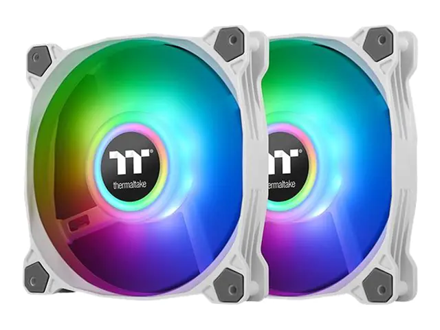 Thermaltake Pure Duo 14 ARGB Sync Radiator Fan - Gehäuselüfter - 140 mm - weiß (Packung mit 2)