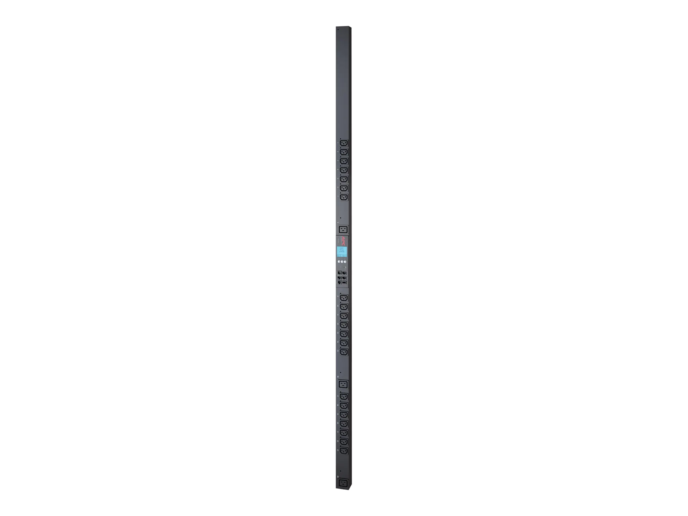 APC Metered-by-Outlet with Switching Rack PDU ZeroU 2G - Stromverteilungseinheit (Rack - einbaufähig) - Wechselstrom 200/208/230 V - 3.3 kW - Ethernet 10/100 - Eingabe, Eingang IEC 60320 C20 - Ausgangsanschlüsse: 24 - 0U - Schwarz - für P/N: SMX1000C, SMX