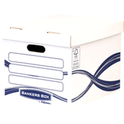 Bankers Box Archivschachtel Basic 4460801 317x287x384mm ws/bl