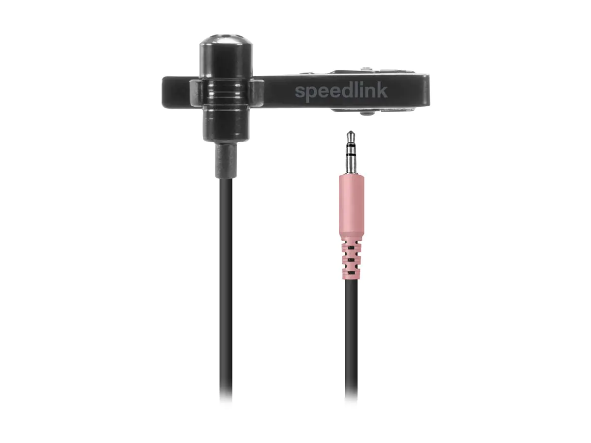 SPEEDLINK Mikrofon SPES zum Anstecken Metalclip schwarz retail