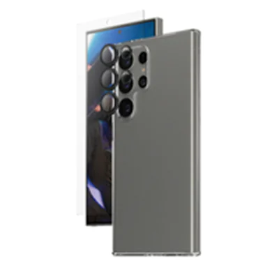 SAFE. by PanzerGlass - 3-in-1 Pack - hintere Abdeckung für Mobiltelefon - Thermoplastisches Polyurethan (TPU), Kunststoff - durchsichtig - für Samsung Galaxy S24 Ultra