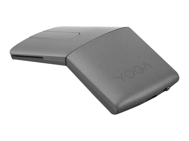 Lenovo Yoga Mouse with Laser Presenter - Maus/Fernbedienung - optisch - 4 Tasten - kabellos - 2.4 GHz, Bluetooth 5.0 - kabelloser Empfänger (USB) - Iron Gray - retail