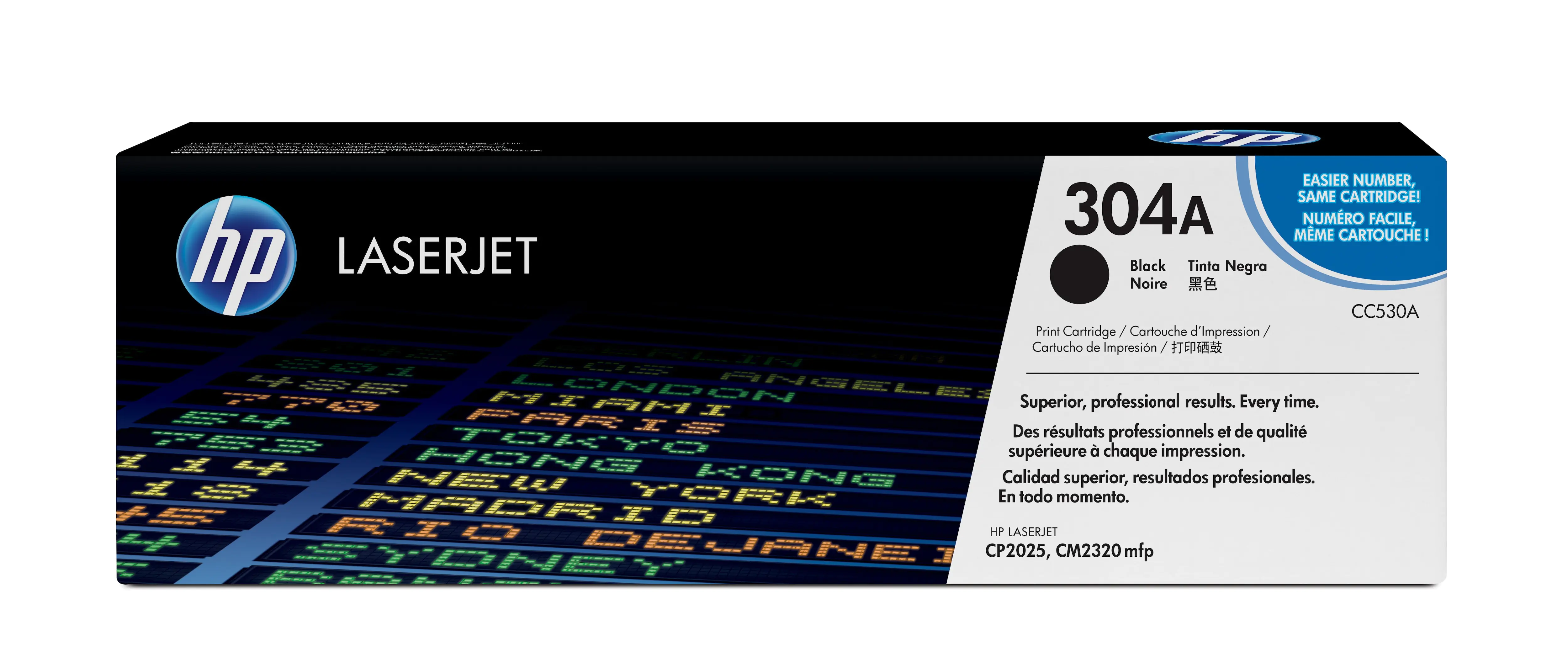 HP 304A - Schwarz - Original - LaserJet - Tonerpatrone (CC530A) - für Color LaserJet CM2320fxi, CM2320n, CM2320nf, CP2025, CP2025dn, CP2025n, CP2025x HP 304A - Schwarz - Original - LaserJet - Tonerpatrone (CC530A) - für Color LaserJet CM2320fxi, CM2320n, CM2320nf, CP2025, CP2025dn, CP2025n, CP2025x