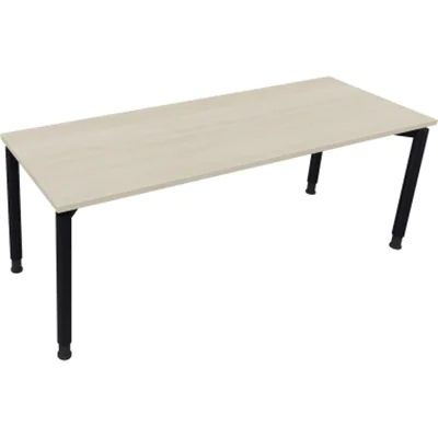 Schreibtisch Vierfuß Rundrohr B2000xT700xH680-820 an/Akazie hell Schreibtisch Vierfuß Rundrohr B2000xT700xH680-820 an/Akazie hell