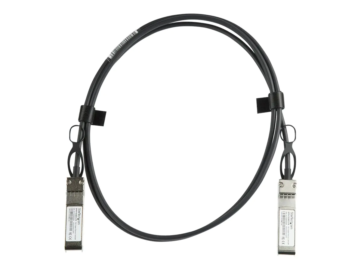 StarTech 1,5m Cisco SFP-H10GB-CU1-5M konform - SFP+ Direktverbindungskabel - 10Gb Twinax Kabel - Passives SFP+ Kabel - 10GBase Direktanschlusskabel - SFP+ eingerastet zu SFP+ eingerastet - 1.5 m - twinaxial - SFF-8431/SFF-8432 - passiv - Schwarz
