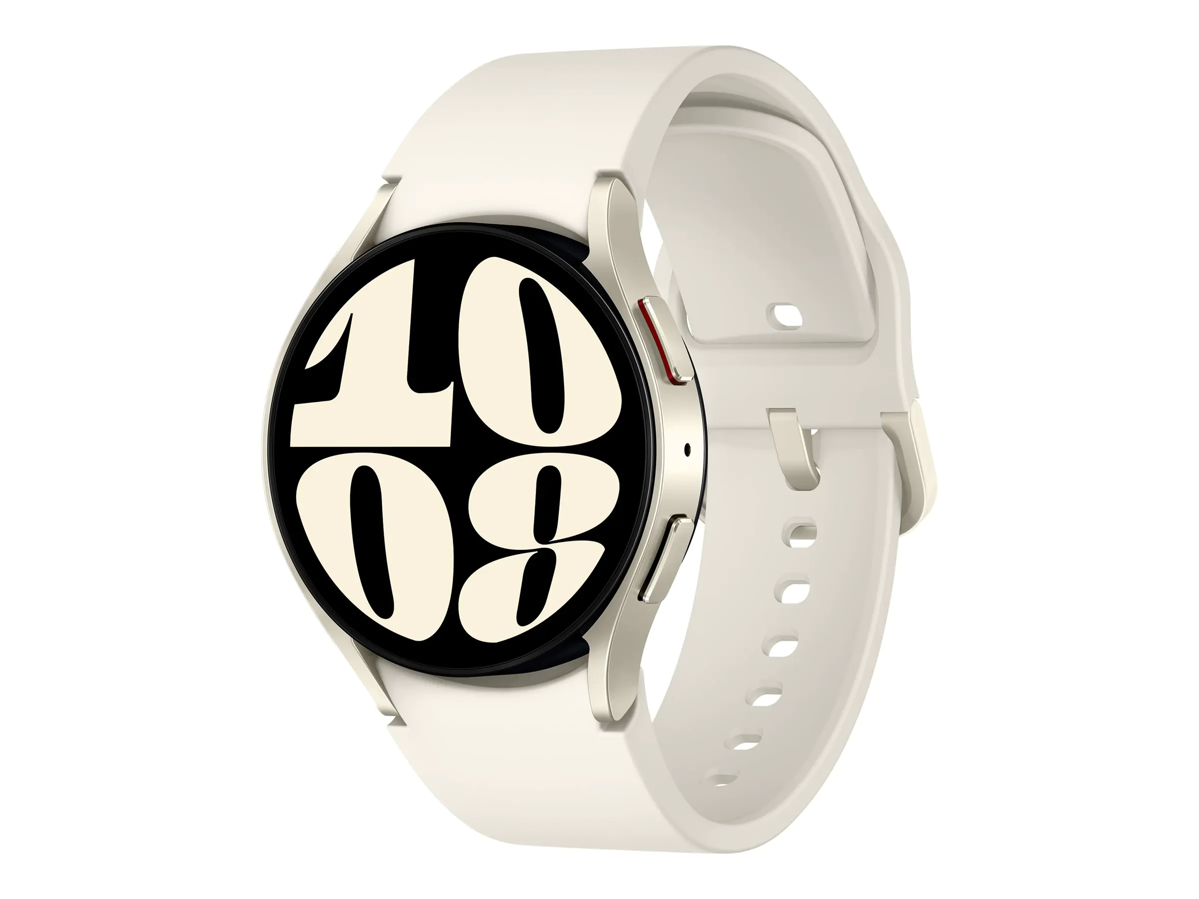 Samsung Galaxy Watch6 - 40 mm - intelligente Uhr mit Sportband - Cream - Bandgröße: S/M - Anzeige 3.33 cm (1.3") - 16 GB - NFC, Wi-Fi, Bluetooth - 28.7 g - Gold