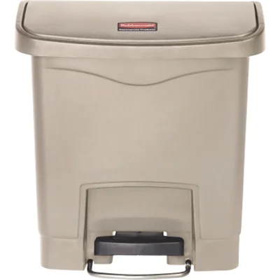 Rubbermaid Tretabfalleimer Slim Jim 1883455 Kunststoff 15l beige Rubbermaid Tretabfalleimer Slim Jim 1883455 Kunststoff 15l beige
