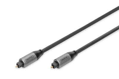 DIGITUS - Digitales Audio-Kabel (optisch) - Digital-Audio - TOSLINK männlich zu TOSLINK männlich - 3 m - Schwarz