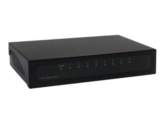 deXlan - Switch - unmanaged - 8 x 10/100/1000