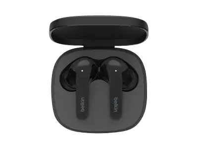 Belkin SoundForm Flow - True Wireless-Kopfhörer mit Mikrofon - im Ohr - Bluetooth - aktive Rauschunterdrückung - Schwarz