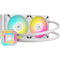 CORSAIR iCUE H100i ELITE CAPELLIX XT - Prozessor-Flüssigkeitskühlsystem - Kühlergröße: 240 mm - (für: LGA1700, LGA1200, LGA1150, LGA1151, LGA1155, LGA1156, LGA2011, LGA2066, AM4, sTR4, sTRX4) - Kupfer-Kälteplatte - 120 mm - weiß