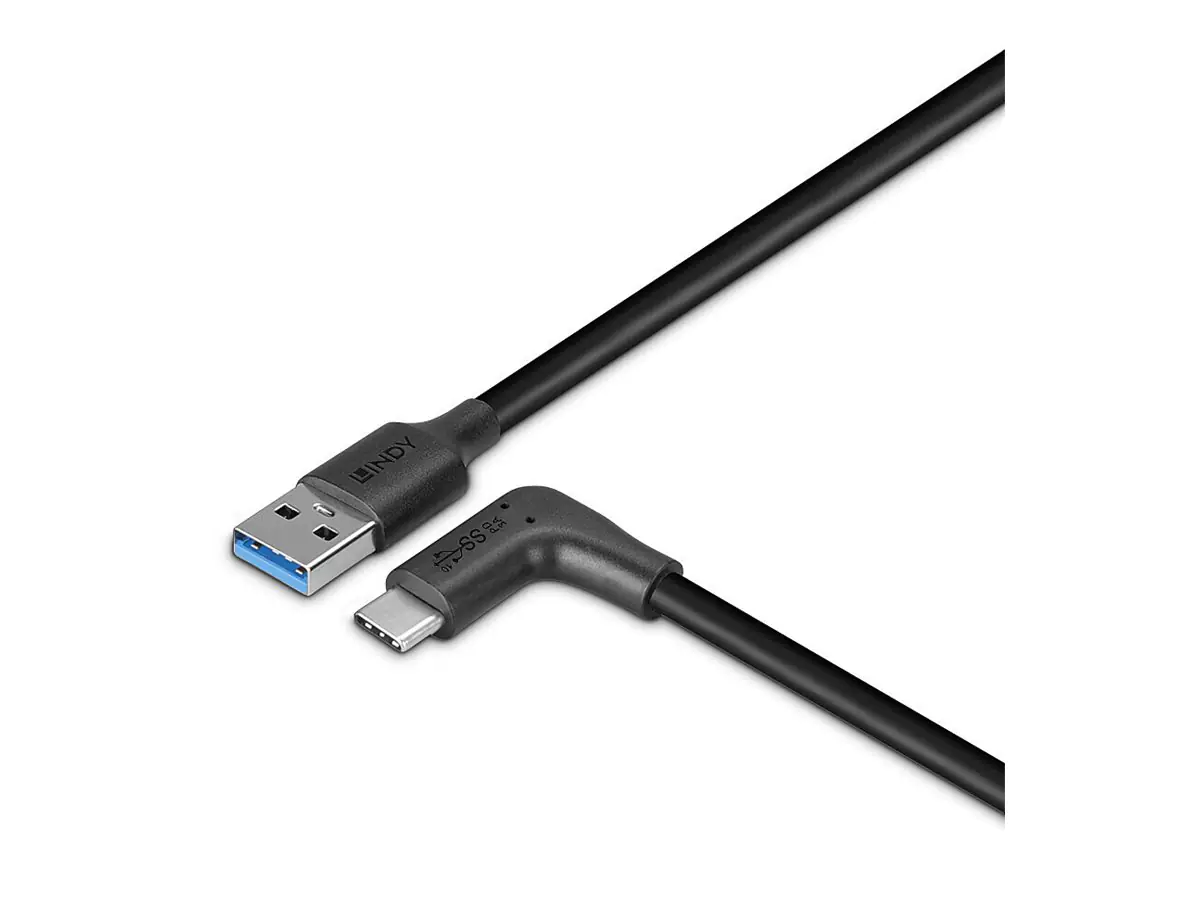 Lindy 0.5m USB 3.2 Typ A an C Kabel 90° gewinkelt