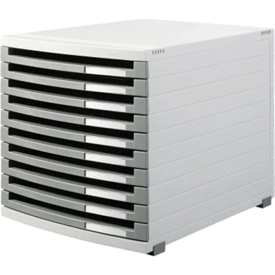 HAN Schubladenbox CONTUR 1510-0-19 A4/B4/C4 10Schübe offen l.gr/d.gr HAN Schubladenbox CONTUR 1510-0-19 A4/B4/C4 10Schübe offen l.gr/d.gr