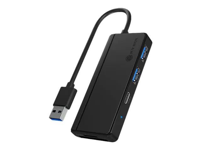 ICY BOX IB-HUB1423CR-U3 - Hub - 1 x USB 3.2 Gen 1 + 2 x USB-C - Desktop