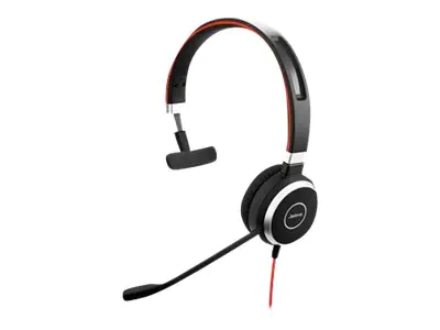Jabra Evolve 40 MS mono - Headset - On-Ear - konvertierbar - kabelgebunden