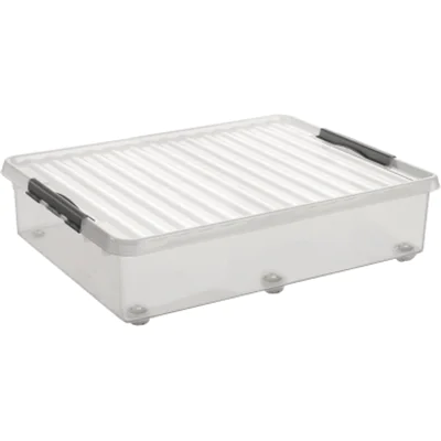 Sunware Aufbewahrungsbox 60.0 l - 50.0 x 80.0 20.0 cm transparent metall H6163102