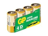 GP Super Alkaline 13A S4 - Batterie 4 x D - Alkalisch