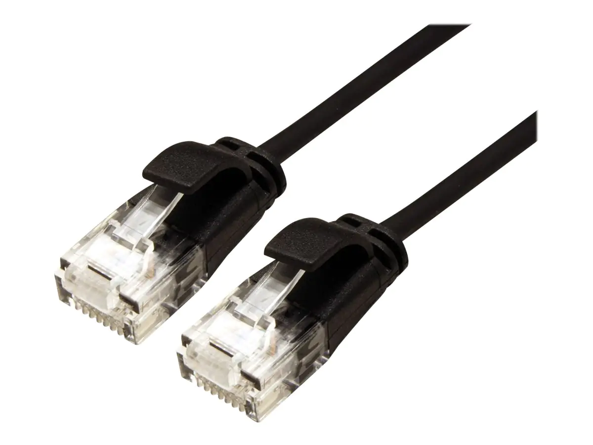 Roline Green - Patch-Kabel - RJ-45 (M) zu RJ-45 (M) - 1 m - UTP - CAT 6a - halogenfrei, geformt - Schwarz