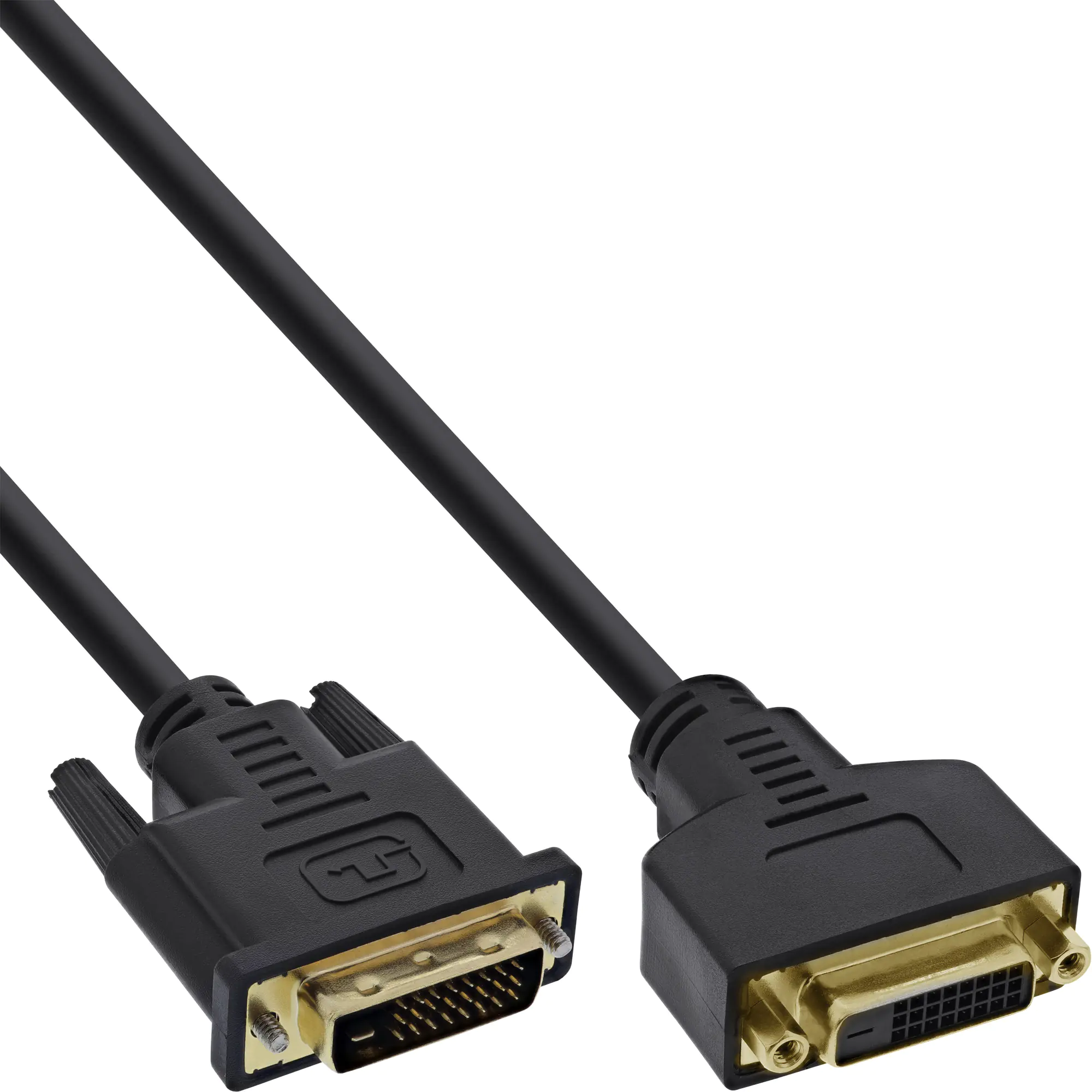 InLine Premium - DVI-Verlängerungskabel - Dual Link - DVI-D (M) zu DVI-D (W) - 3 m - Schwarz