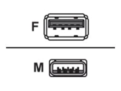 generic - USB-Verlängerungskabel - USB Typ A (M) zu USB Typ A (W) - USB 3.0 - 1.8 m - Schwarz