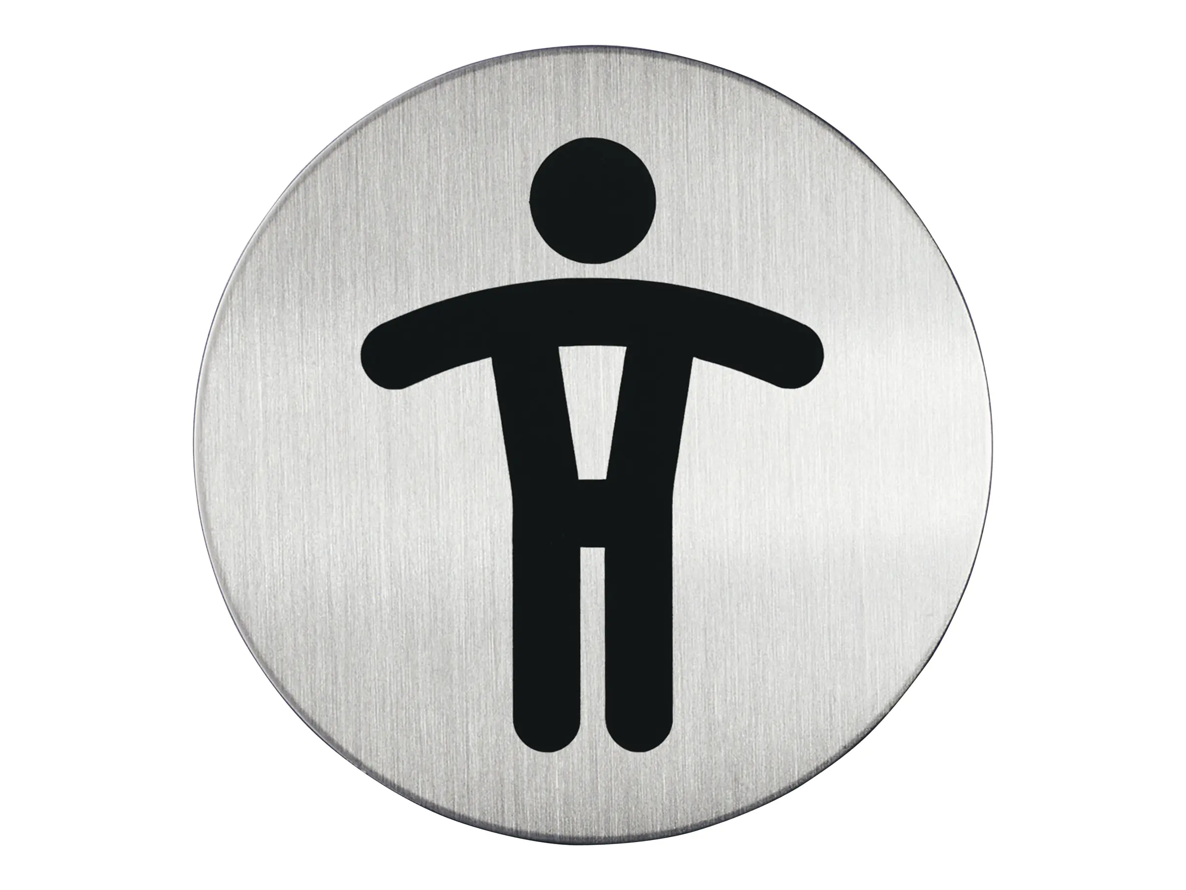 Durable PICTO - Schild - Herrentoilette - rund - 83 mm (Durchmesser) 490523