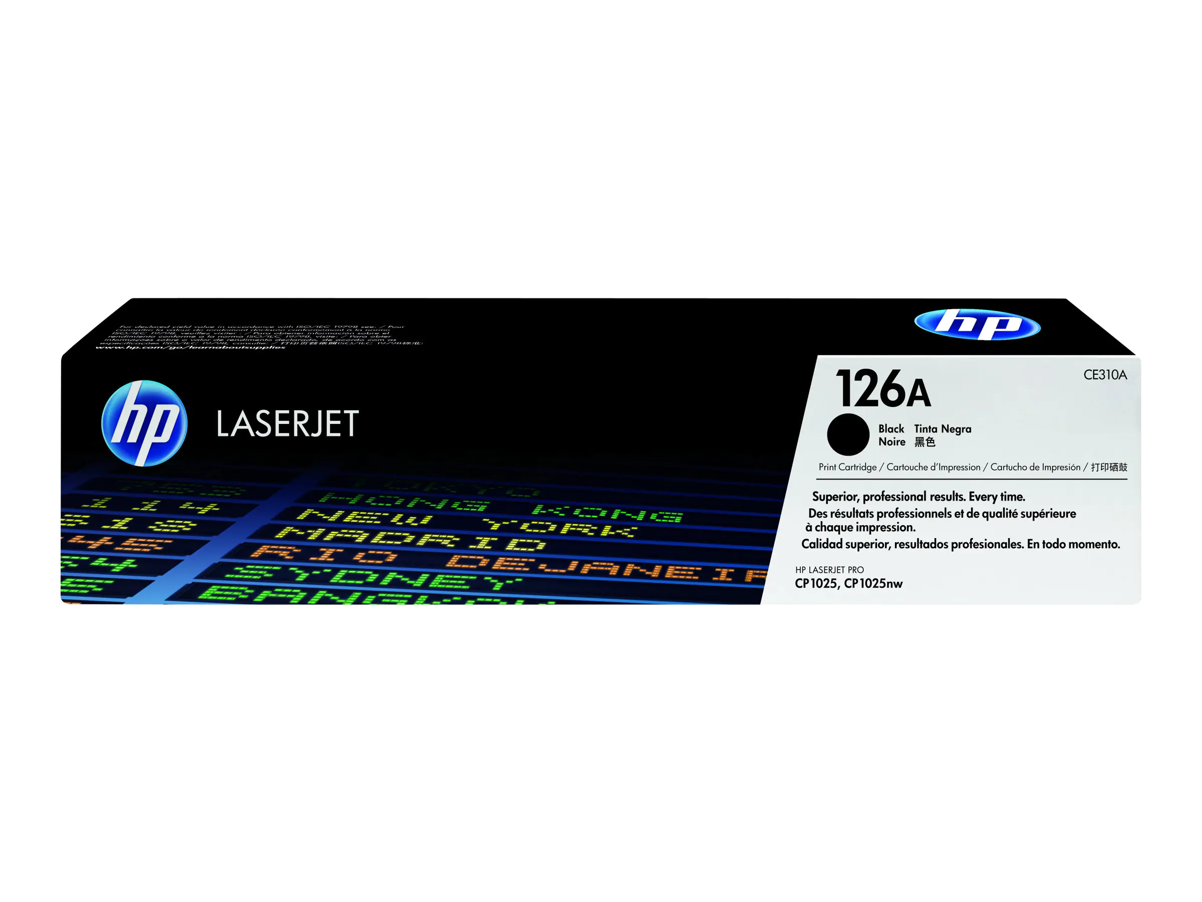 HP 126A - Schwarz - Original - LaserJet - Tonerpatrone (CE310A) - für Color LaserJet Pro CP1025; LaserJet Pro MFP M175; TopShot LaserJet Pro M275 HP 126A - Schwarz - Original - LaserJet - Tonerpatrone (CE310A) - für Color LaserJet Pro CP1025; LaserJet Pro MFP M175; TopShot LaserJet Pro M275