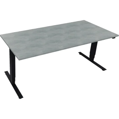 Sitz-/Stehtisch T-Kufe klappbar B1800xT800xH625-1285 an/Beton Sitz-/Stehtisch T-Kufe klappbar B1800xT800xH625-1285 an/Beton