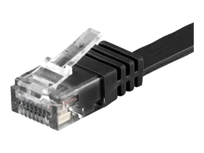 wentronic goobay - Netzwerkkabel - RJ-45 (M) zu RJ-45 (M) - 3 m - UTP - CAT 6 - geformt, ohne Haken, flach - Schwarz wentronic goobay - Netzwerkkabel - RJ-45 (M) zu RJ-45 (M) - 3 m - UTP - CAT 6 - geformt, ohne Haken, flach - Schwarz