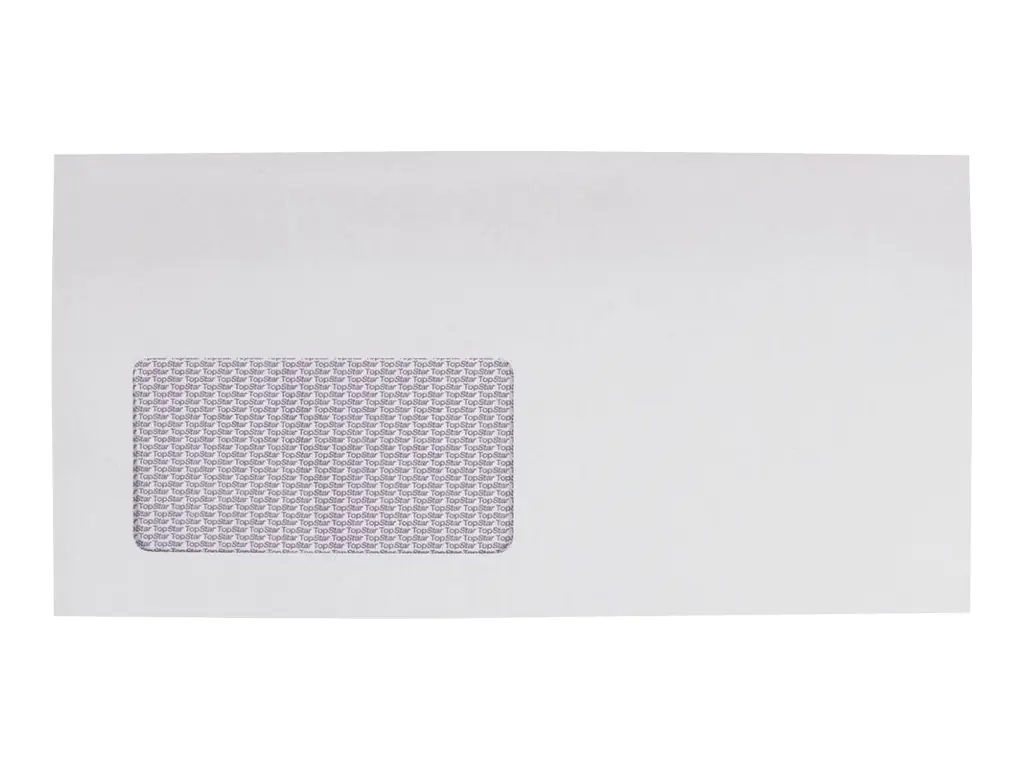 BONG Briefumschlag TopSTAR DIN lang 220 x 110 mm (B x H) mit Fenster 100g/m² mit Haftklebung Papier hochweiß 250 St./Pack.