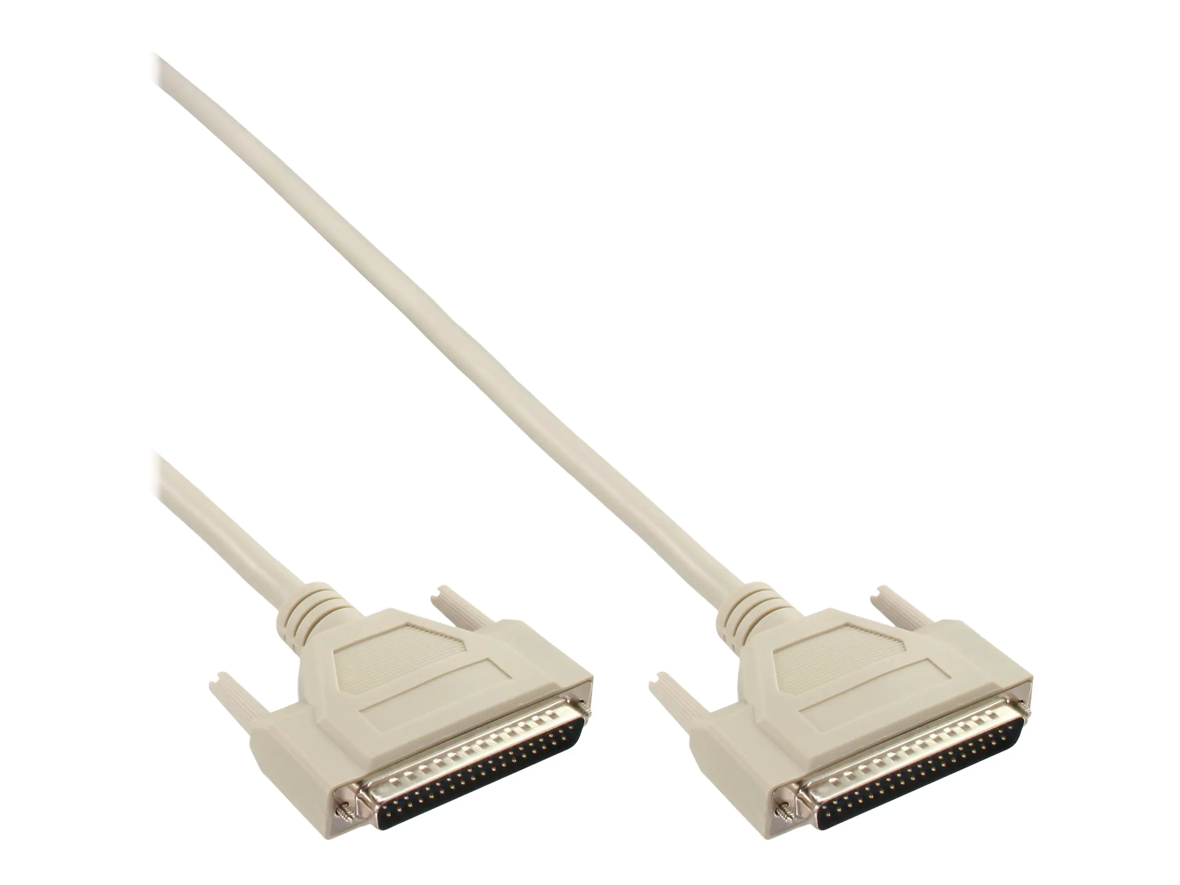 InLine - Kabel seriell - DB-37 (M) zu DB-37 (M) - 1 m - geformt - beige
