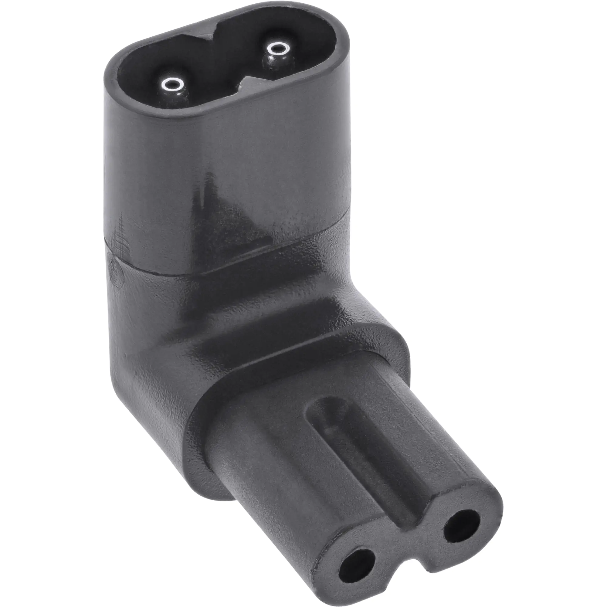 InLine Netzadapter IEC 60320 C8 / C7 - oben/unten gewinkelt 2pol 16723H