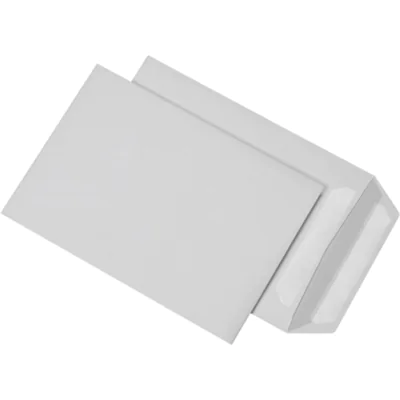 MAILmedia Versandtasche DIN B5 176 x 250 mm (B x H) ohne Fenster 90g/m² mit Selbstklebung Papier ohne Fadenverstärkung weiß 500 St./Pack.