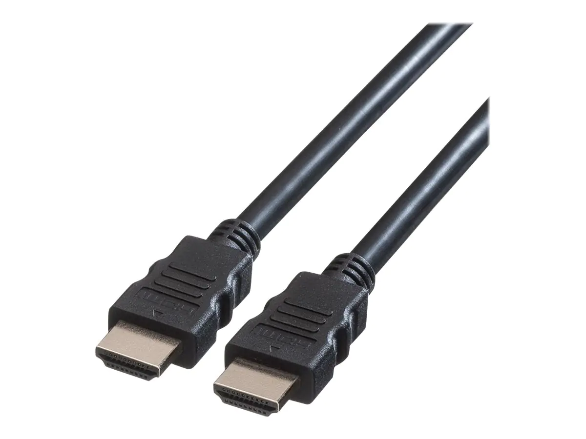 Roline Green - High Speed - HDMI-Kabel - HDMI männlich zu HDMI männlich - 3 m - abgeschirmt - Schwarz - unterstützt 1920 x 1080 bei 60 Hz