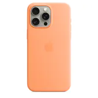 Apple - Hintere Abdeckung für Mobiltelefon - kompatibel mit MagSafe - Silikon - Orangensorbet - für iPhone 15 Pro Max
