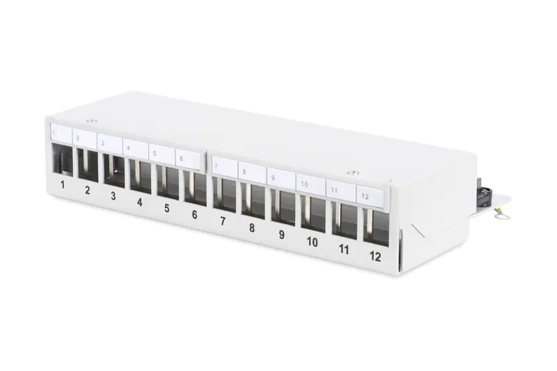 Digitus Professional DN-93706 - Patch Panel - STP - RJ-45 X 12 - Hellgrau, RAL 7035