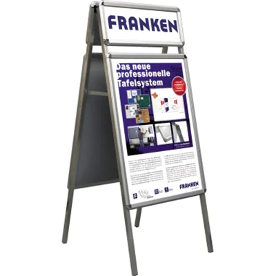 Franken GmbH Franken BS1305, Tragbare Pinnwand, Silber, Weiß, Silber, Silber, 640 mm, 1510 mm