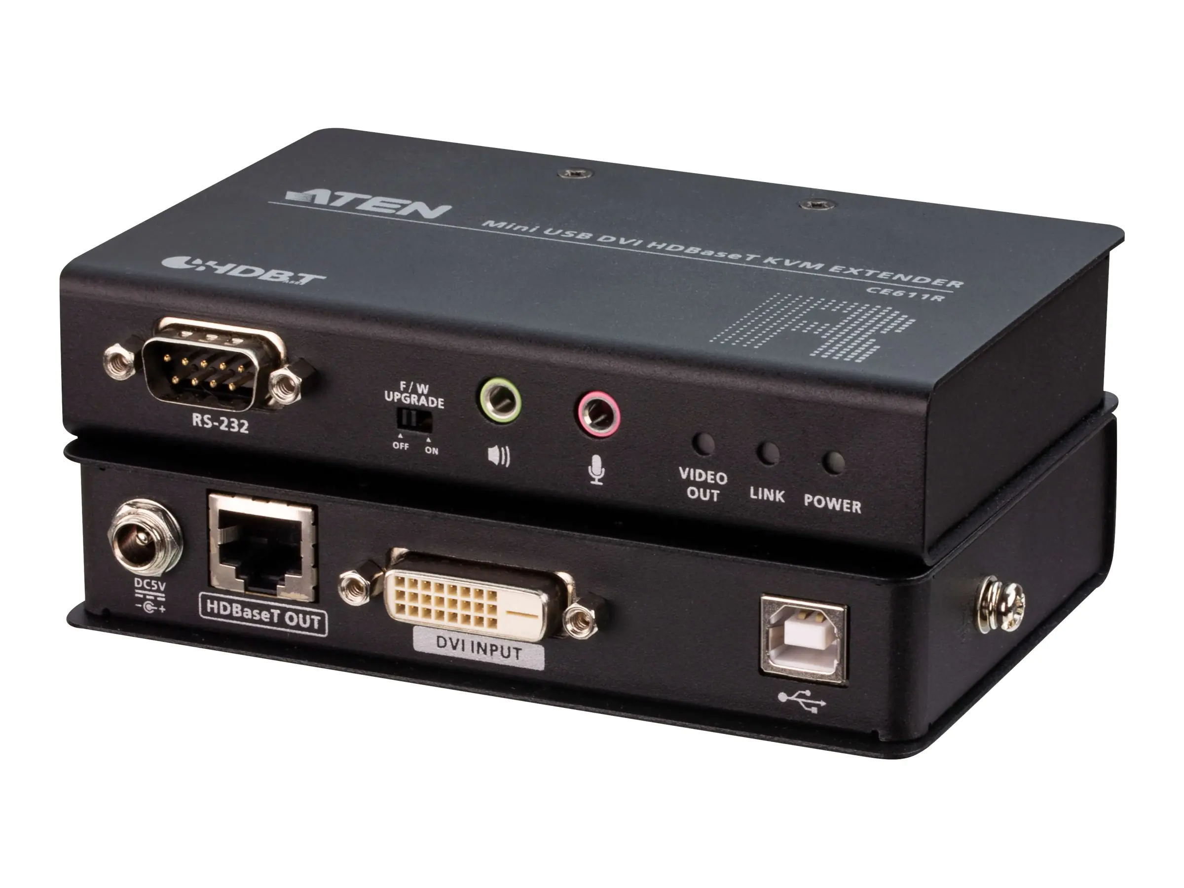ATEN CE611 - Sender und Empfänger - KVM-/Audio-/serieller Extender - HDBaseT - USB - bis zu 100 m ATEN CE611 - Sender und Empfänger - KVM-/Audio-/serieller Extender - HDBaseT - USB - bis zu 100 m