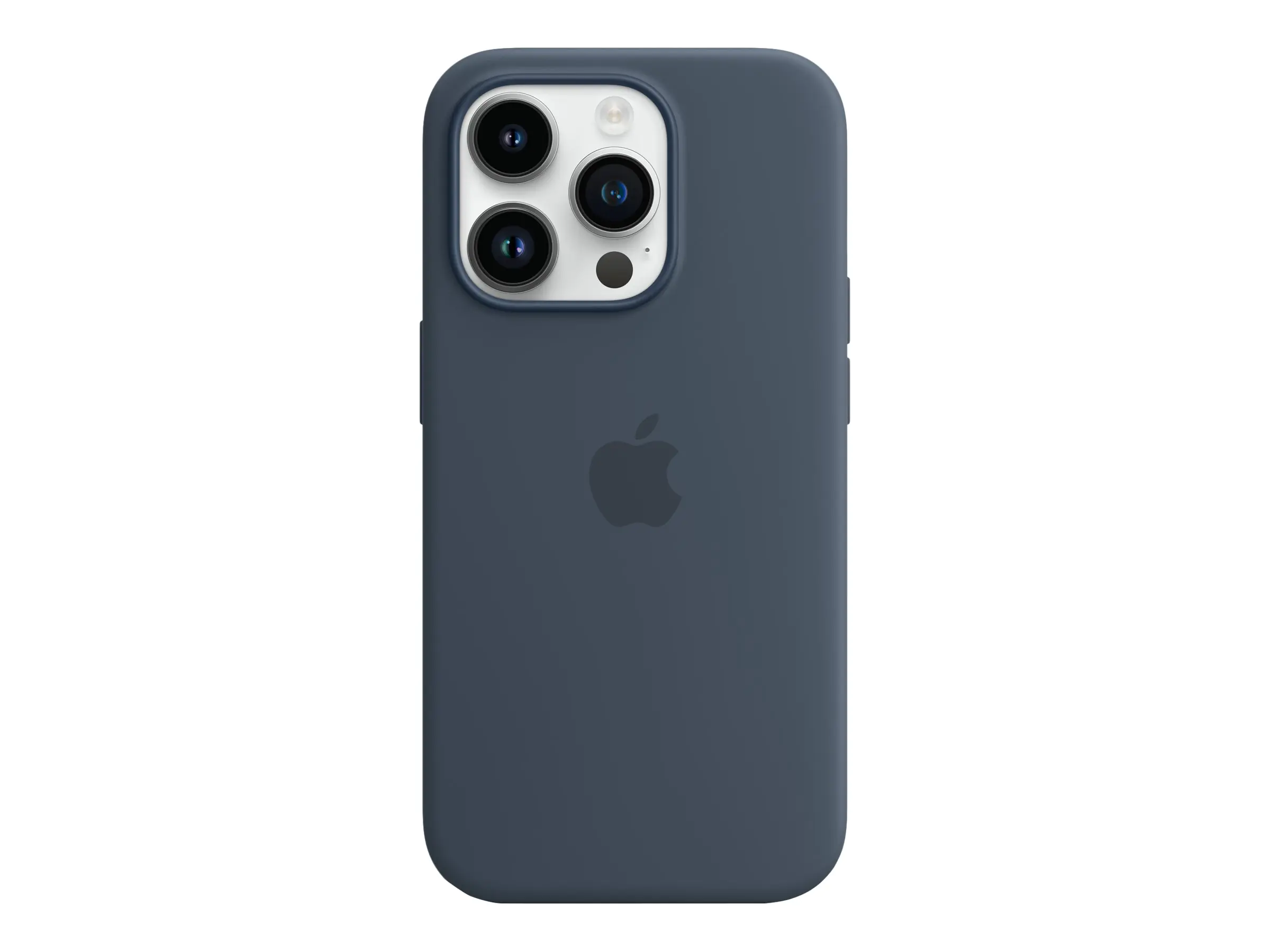 Apple - Hintere Abdeckung für Mobiltelefon - mit MagSafe - Silikon - Storm Blue - für iPhone 14 Pro