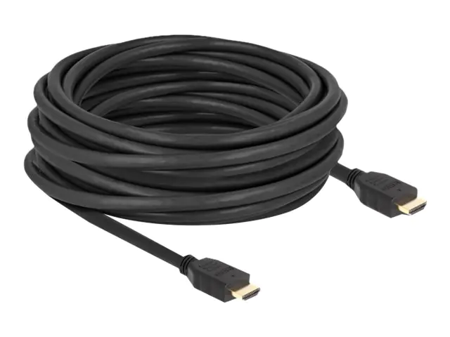 Delock - Highspeed - HDMI-Kabel mit Ethernet - HDMI männlich zu HDMI männlich - 10 m - Schwarz - Support von 8K 60 Hz, bis zu 48 Gbps Datentransferrate