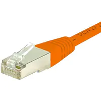 exertis Connect - Patch-Kabel - RJ-45 (M) zu RJ-45 (M) - 70 cm - S/FTP - CAT 6 - geformt - orange