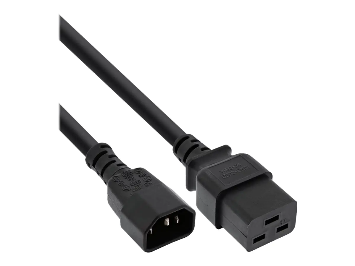 InLine - Stromkabel - IEC 60320 C14 zu IEC 60320 C19 - 10 A - 2 m - Schwarz InLine - Stromkabel - IEC 60320 C14 zu IEC 60320 C19 - 10 A - 2 m - Schwarz