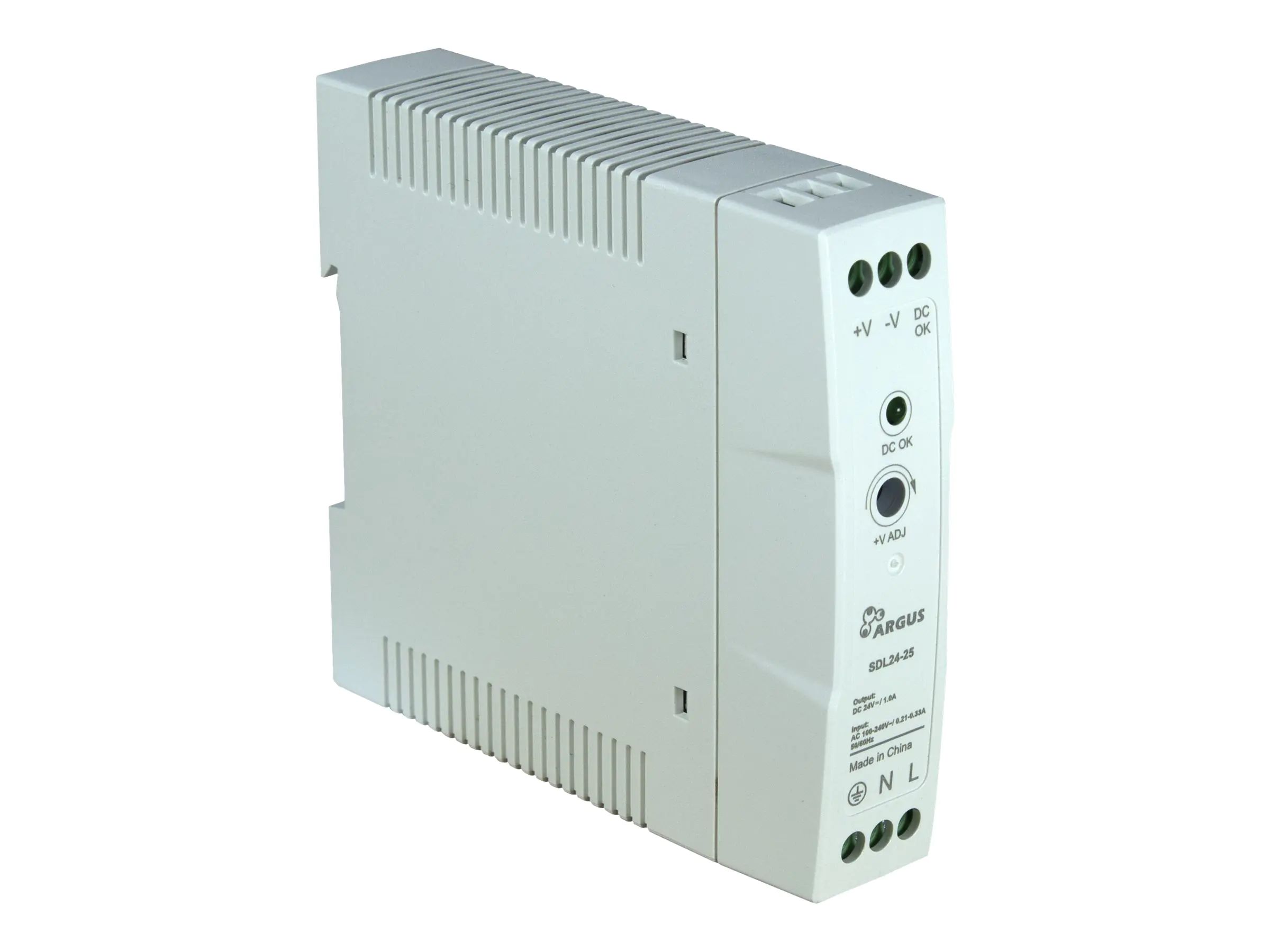 Argus SDL24-25 - Netzteil (DIN-Schienenmontage möglich) - Wechselstrom 100-240 V - 24 Watt
