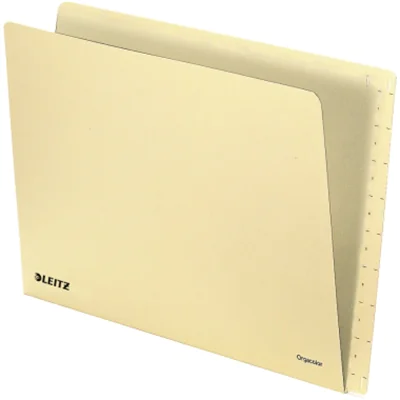 Leitz Einstellmappe Orgacolor® DIN A4 260g/m² Kraftkarton, recycelt chamois 100 St./Pack.