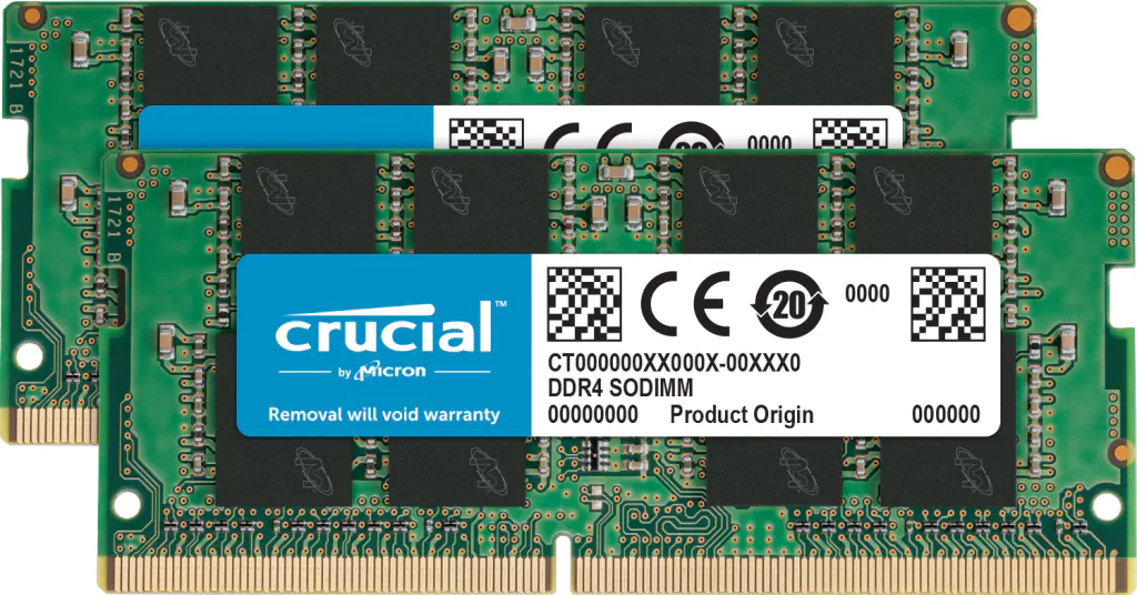 Crucial - DDR4 - kit - 16 GB: 2 x 8 GB - SO DIMM 260-PIN - 3200 MHz / PC4-25600 - CL22 - 1.2 V - ungepuffert - non-ECC Crucial - DDR4 - kit - 16 GB: 2 x 8 GB - SO DIMM 260-PIN - 3200 MHz / PC4-25600 - CL22 - 1.2 V - ungepuffert - non-ECC