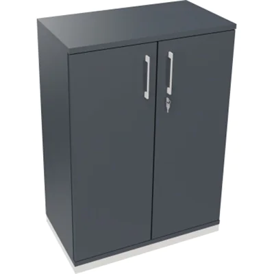 Flügeltürenschrank 3OH B800xT442xH1133 ws/Lavagrau Flügeltürenschrank 3OH B800xT442xH1133 ws/Lavagrau