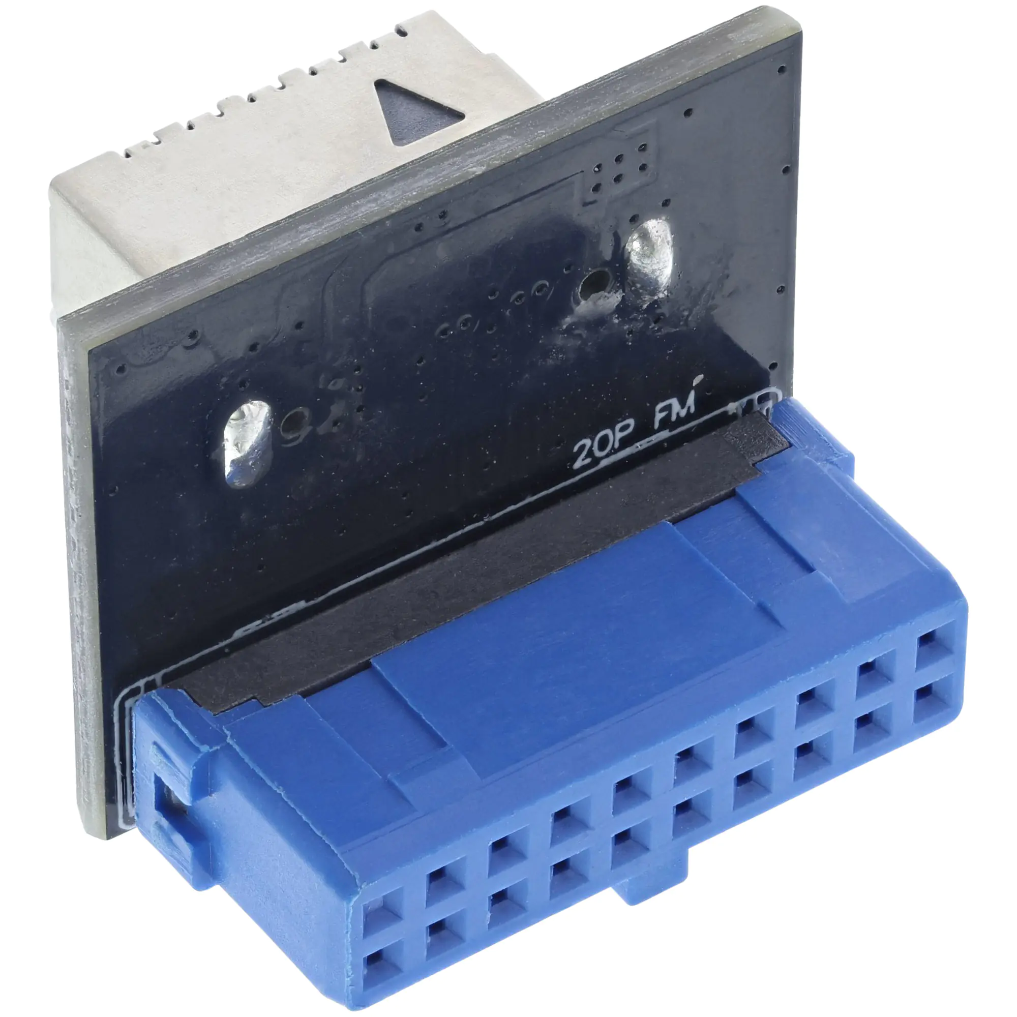 InLine - Interner USB-Adapter - 20-poliger USB 3.0 Kopf (W) zu 20-poliger USB 3.1 Header (W) Key A, gerade