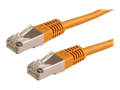 Roline - Patch-Kabel - RJ-45 (M) zu RJ-45 (M) - 7 m - Paare in Metallfolie (PiMf) - CAT 6e - verseilt - orange