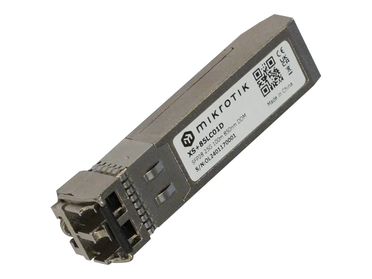 MikroTik - SFP28 Empfängermodul - 10GbE, 25GbE - LC/UPC Multi-Modus - bis zu 100 m - 850 nm