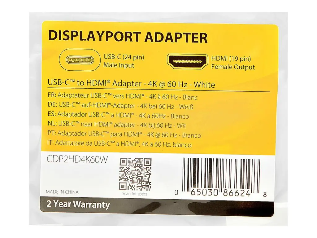 StarTech.com Startech USB-C auf HDMI Adapter - Thunderbolt CDP2HD4K60W